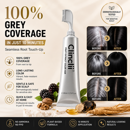 ✨Clinclii®  Hair Dye Cream, Covers Gray & Nourishes