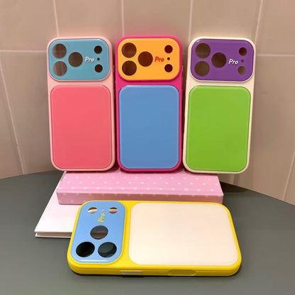 Contrast Candy Color Block Crystal Camera Lens Protection