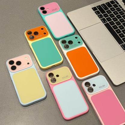 Contrast Candy Color Block Crystal Camera Lens Protection