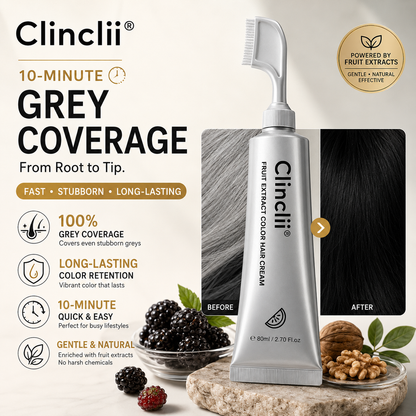 ✨Clinclii®  Hair Dye Cream, Covers Gray & Nourishes