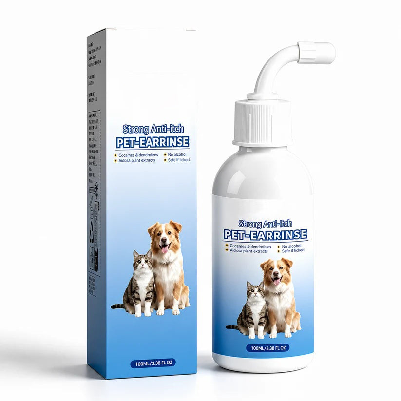 Gentle Pet Ear Wash | Odor-Free Cleaning for Dogs & Cats