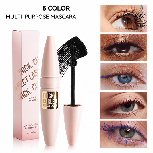 5-Color Mascara: Volumizing, Lengthening, Curling, and Waterproof